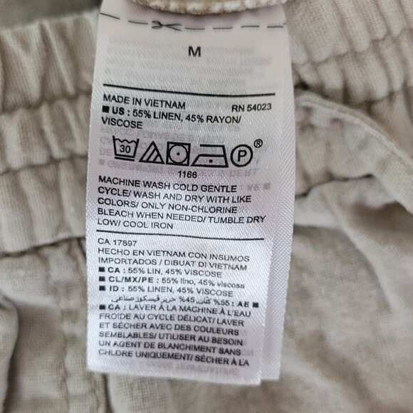 Old Navy Women's Mid-Rise Linen-Blend Cropped Pants - M - Picture 7 of 7